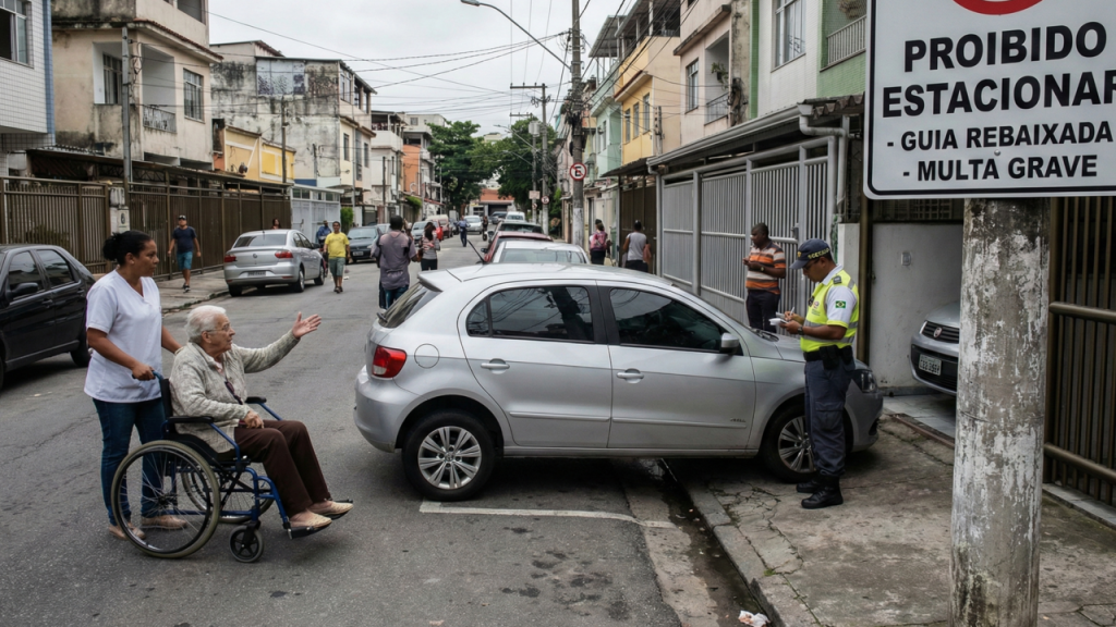 Mesmo parado, seu carro pode gerar multa e muita gente não sabe