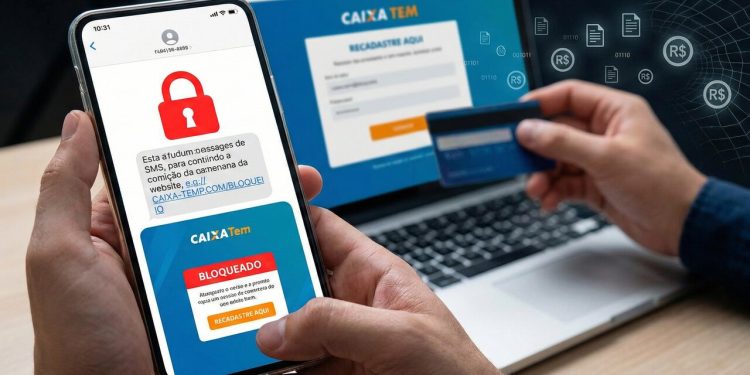 Recebeu SMS dizendo que seu Caixa Tem foi bloqueado? Não clique no link, é golpe