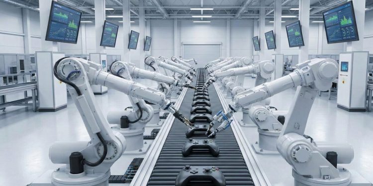 Com sensores que detectam movimentos em milissegundos e botões testados para milhões de cliques, a indústria monta o controle de alta precisão