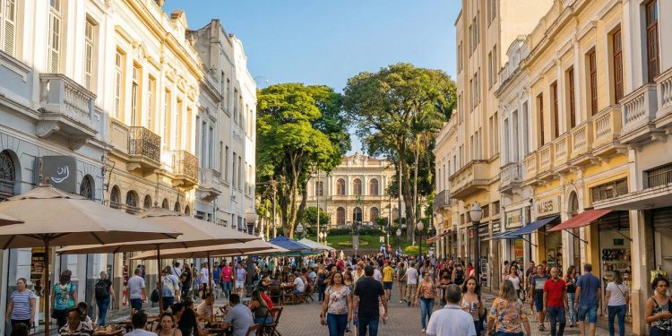 Rua de Juiz de Fora vira o coração da cidade; com seu comércio vibrante e calçadão, ela é o principal ponto de encontro mineiro