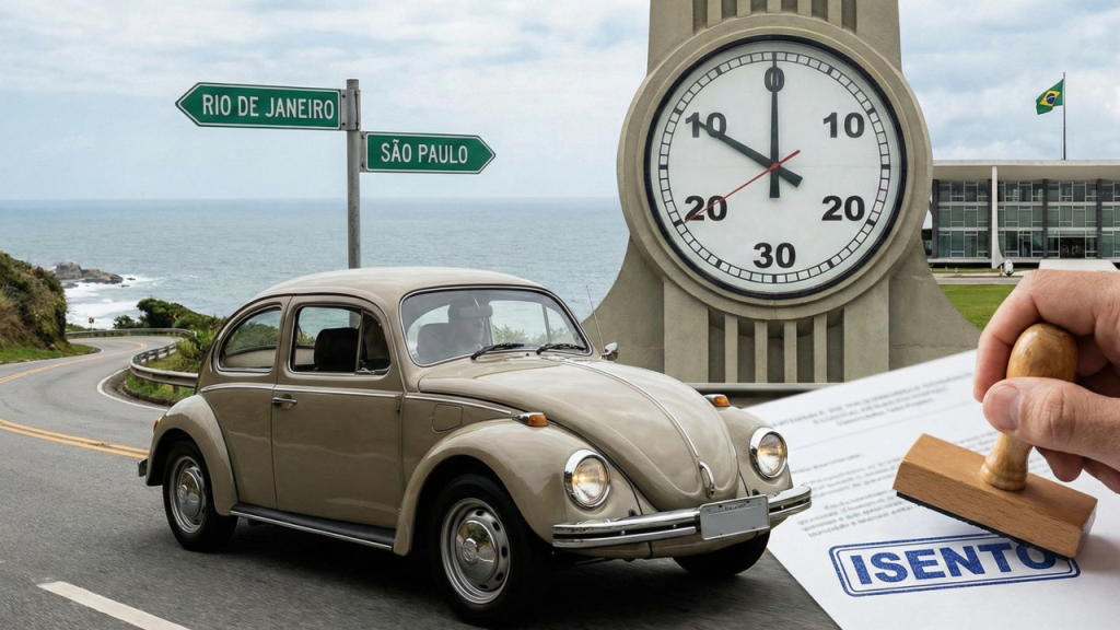 A regra estadual que define quando um carro antigo passa a ter isenção de IPVA