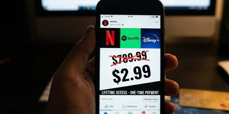 Brasileiros que usam Netflix estão sendo alertados sobre uma nova promessa de "acesso vitalício"