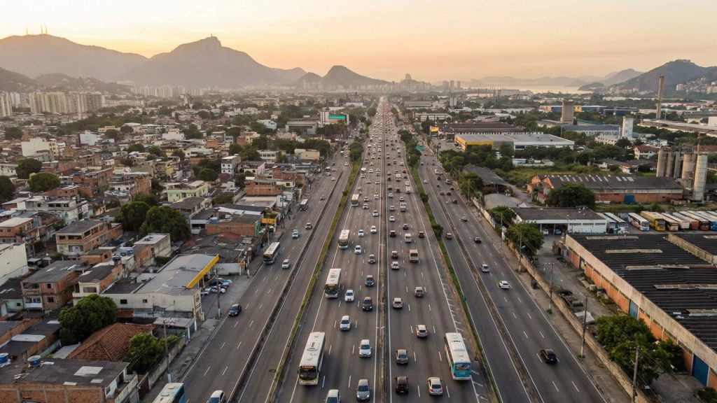 Com 58 km de extensão, a via expressa é a espinha dorsal do Rio de Janeiro e a principal porta de entrada e saída da cidade