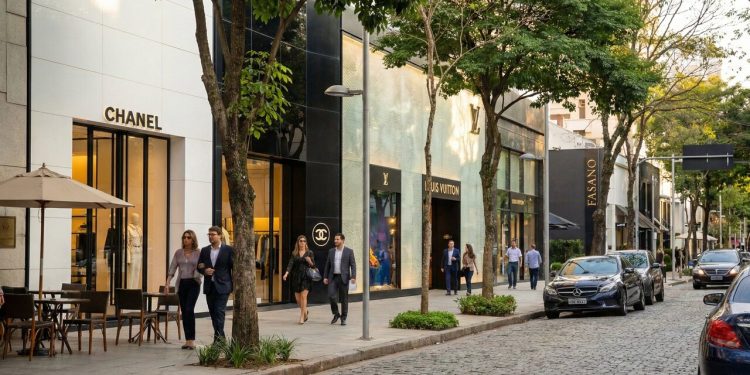 Rua paulistana ganha fama como um dos endereços mais luxuosos do mundo; com grifes internacionais e restaurantes premiados nos Jardins