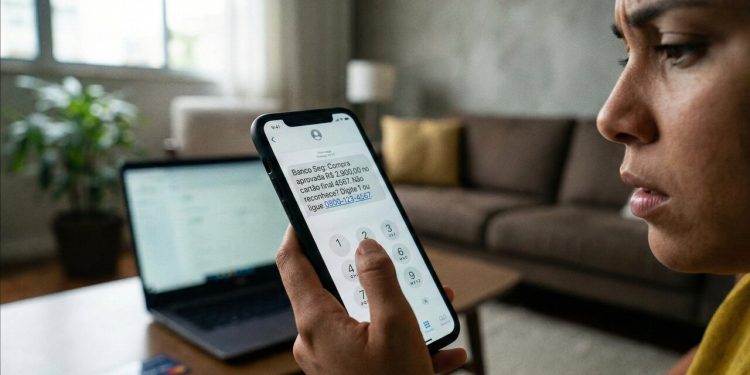Recebeu um SMS sobre compra de R$ 2.000? Não ligue e não digite nada, pois é golpe
