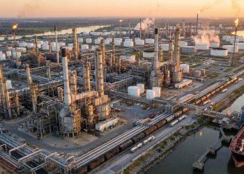 Com torres de destilação a 400°C, a engenharia separa o petróleo em gasolina, diesel e querosene