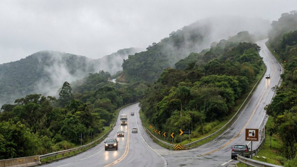 Rodovia paulista ganha fama por suas curvas na serra; com 46 km de paisagens, ela é o principal e mais belo caminho para Campos do Jordão