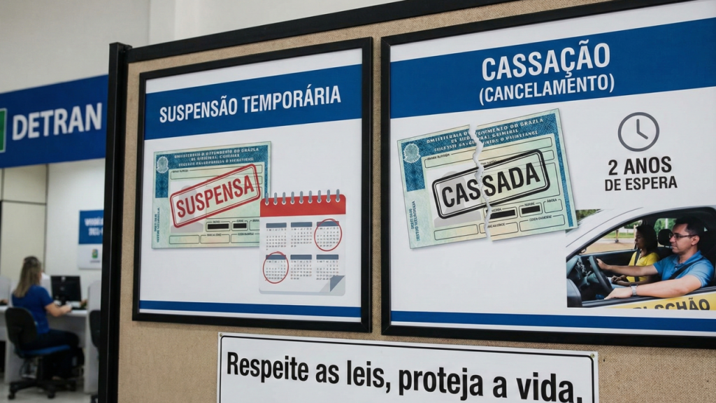 Ações perigosas no trânsito podem resultar no fim do direito de dirigir no país