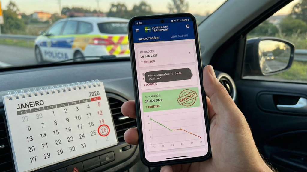 A regra de pontuação da CNH que depende do tipo de infração cometida no ano