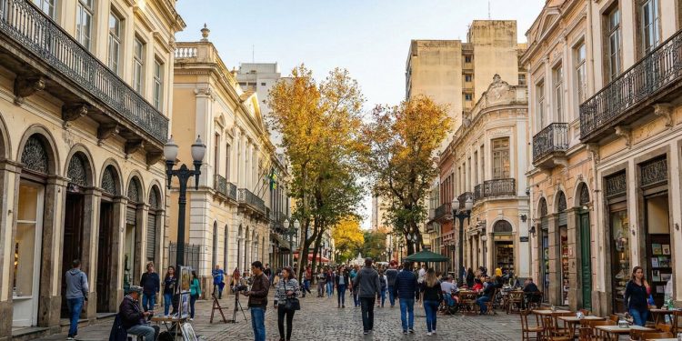 Rua mais antiga de Porto Alegre vira o coração da cidade; com seu calçadão e prédios históricos, ela é o palco da vida gaúcha