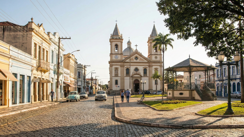 A cidade do interior paulista a 588 metros de altitude com indústria forte e comércio ativo