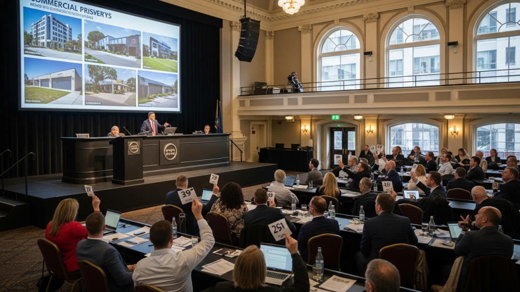 Imóveis comerciais em leilão: oportunidades de salas e lojas com menor concorrência