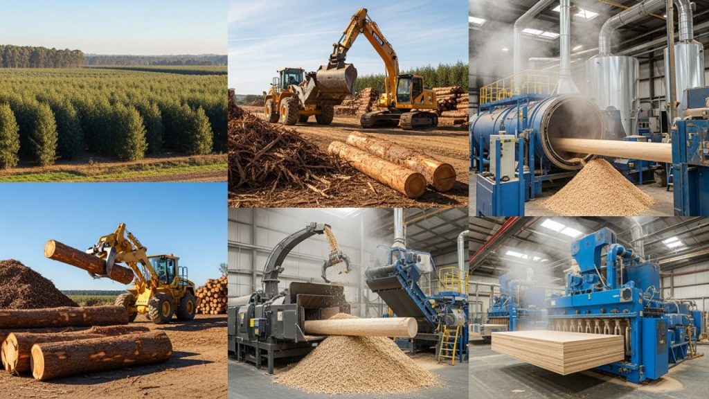 Toneladas de madeira tratada e colada: é assim que surgem os móveis planejados