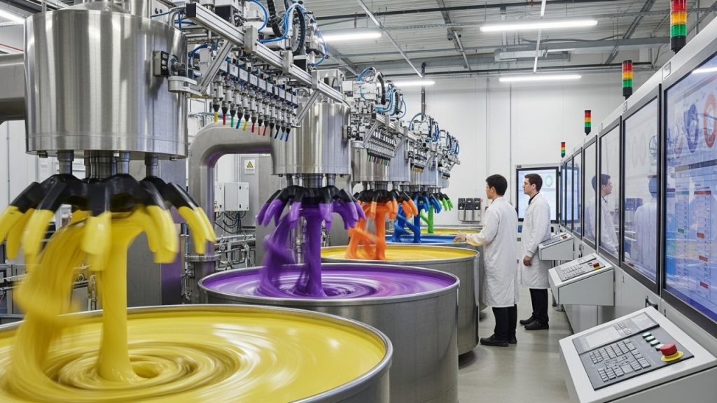 Com moagem ultrafina e mistura em alta rotação, pigmentos minerais se tornam as tintas que colorem cidades