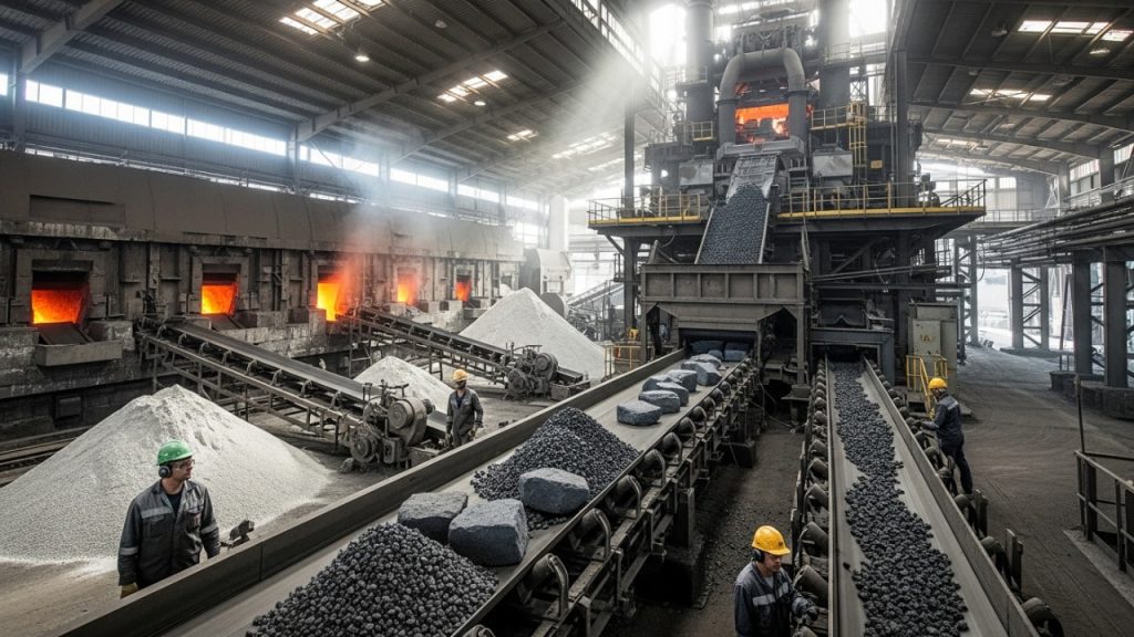 Com minério extraído a centenas de metros de profundidade, é assim que o aço começa a ganhar forma