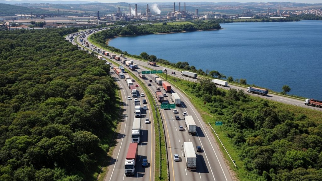 Com 32 km de extensão, rodovia liga o Grande ABC a Suzano e sustenta a produção industrial da região