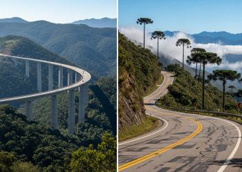 Com 46 km de curvas na serra e mirantes naturais, rodovia paulista virou o caminho mais bonito para Campos do Jordão