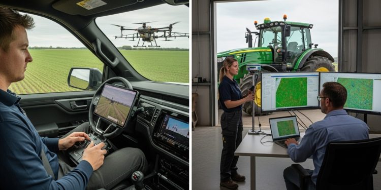 Trocar o escritório pelo campo operando drones agrícolas virou a saída para quem busca salários altos e tecnologia de ponta longe das capitais