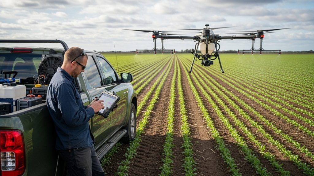 Trocar o escritório pelo campo operando drones agrícolas virou a saída para quem busca salários altos e tecnologia de ponta longe das capitais