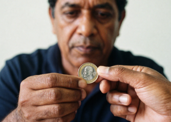 O detalhe quase invisível em moedas de 1 real que pode elevar o valor para R$ 1.200