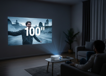 Com tela de 100 polegadas e preço de um jantar, estes 3 mini projetores de até R$ 250 desafiam as TVs 4K e transformam sua sala em cinema