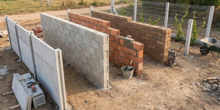 Qual o melhor material para erguer um muro com resistência sem gastar muito?