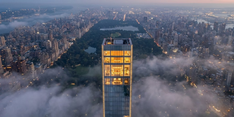 Cobertura de 1.416 pés combina altura recorde e valor imobiliário sem precedentes