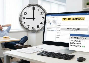 A regra do horário de entrar e sair do trabalho para quem tem carteira assinada, segundo a CLT