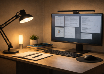 Estuda ou trabalha à noite? Essa iluminação de foco muda tudo