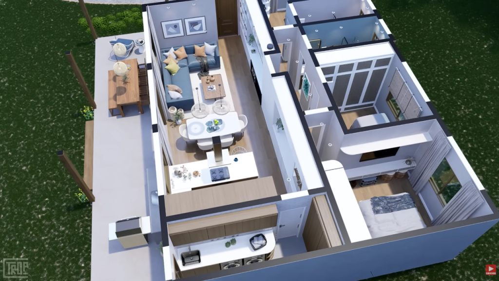 Casa de campo rústica de 3 quartos com madeira e pedra integra interior e natureza em área rural