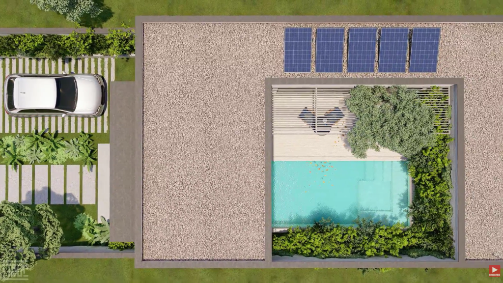 Casa pequena com pátio que maximiza espaço, luz natural e integração com áreas externas