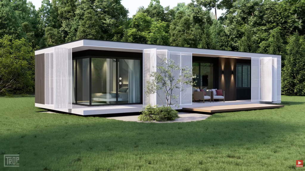 Casa pequena e moderna combina design aconchegante, funcionalidade e integração completa dos cômodos