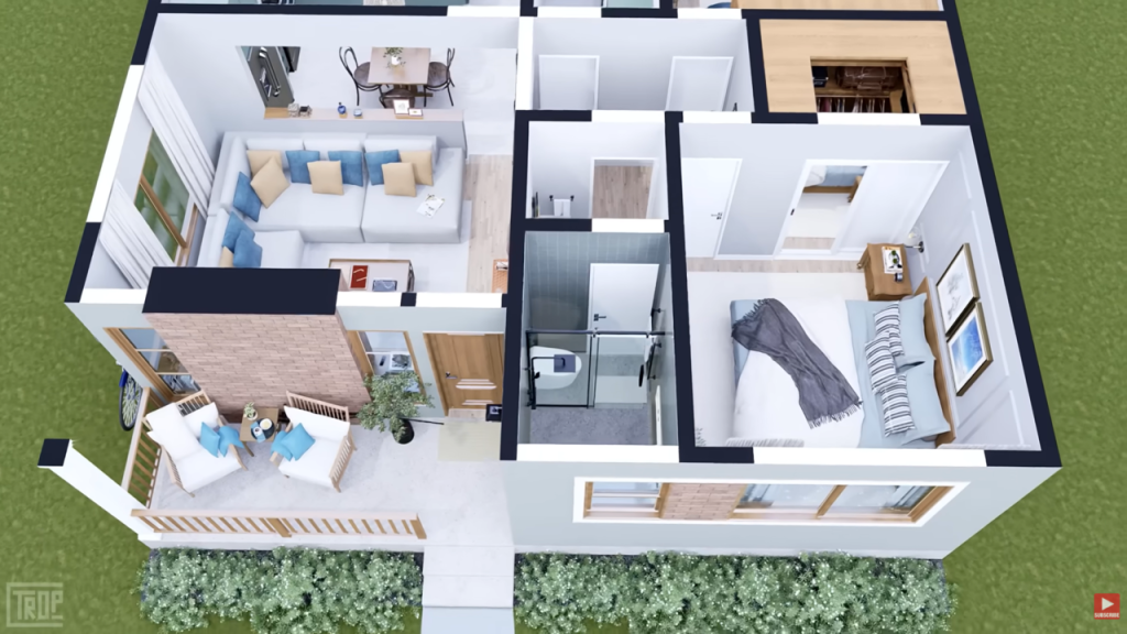 Casa de campo rústica com varanda, jardim e lareira oferece conforto e integração familiar