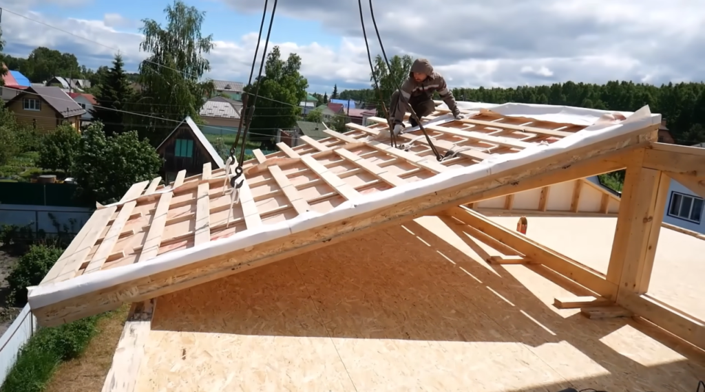 Eles construíram uma casa de madeira em 3 dias mostrado o processo completo da obra 