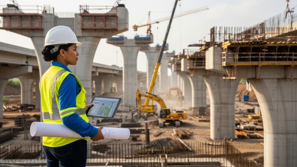 Com salário de até R$ 14.250 e obras monumentais, o Engenheiro Civil virou a profissão mais procurada na infraestrutura brasileira