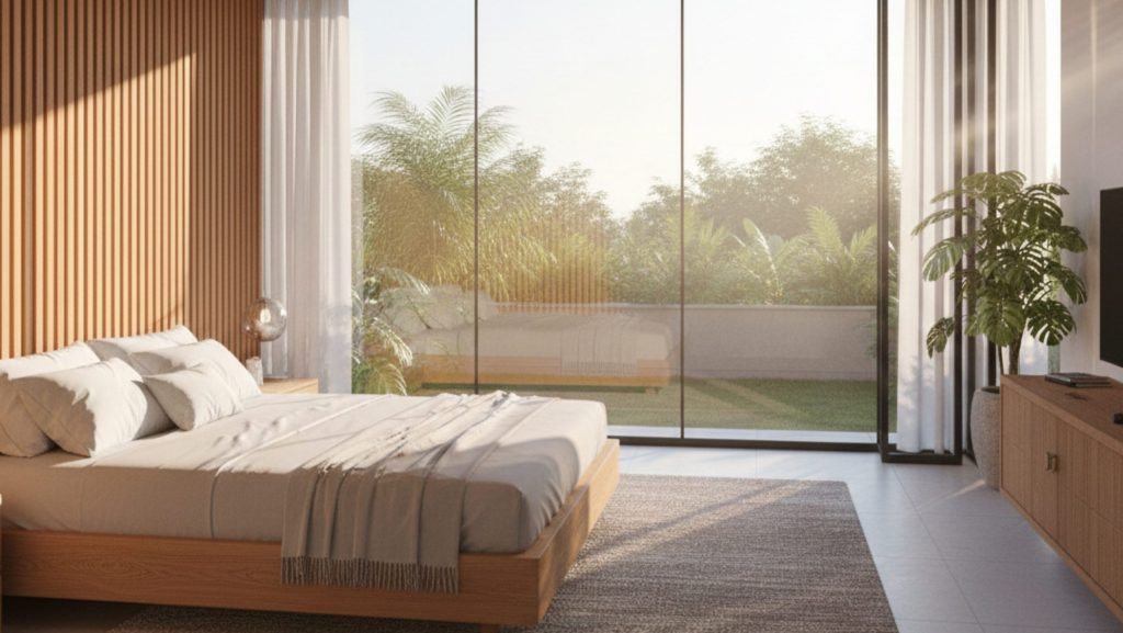 Casa bioclimática com 142 metros quadrados chama atenção pelo baixo consumo e integração ambiental