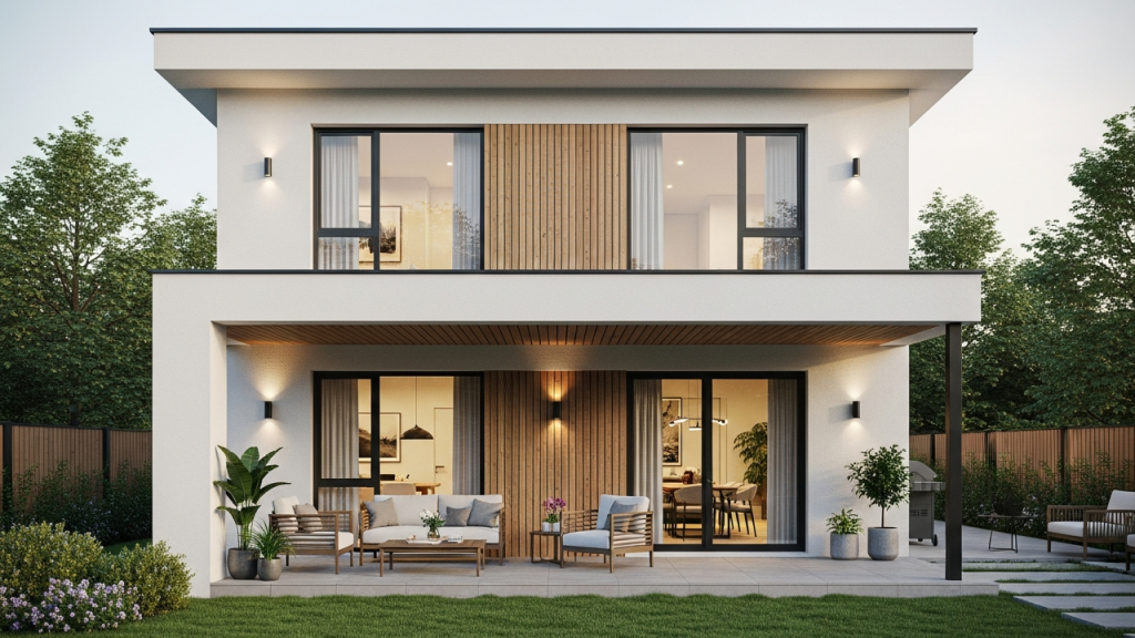 104 metros quadrados: casa moderna com 2 suítes, varanda e quintal garante conforto e privacidade