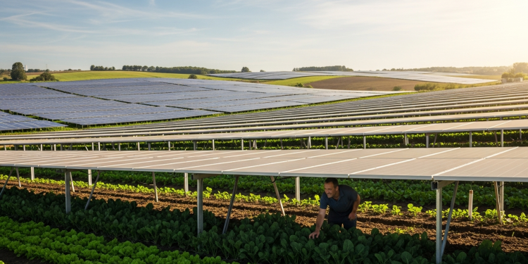 Agrivoltaico: painéis solares "parceiros" do campo protegem plantações do calor extremo e dobram renda do produtor