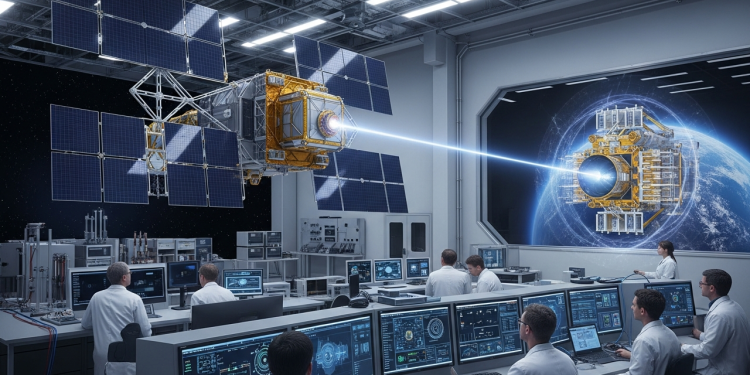 Cientistas testam satélites de energia solar espacial que captam luz 24 horas por dia e transmitem eletricidade para a Terra via lasers de alta potência e precisão