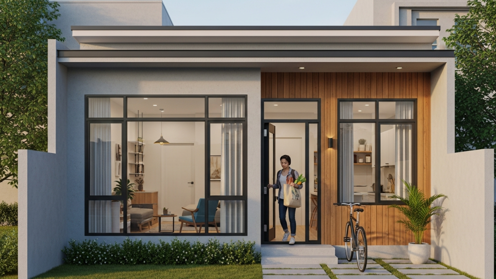 Casa térrea de 72 metros quadrados como solução eficiente para conforto, economia e rotina urbana funcional