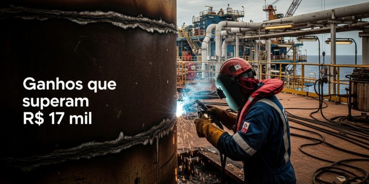 Caldeireiro Offshore enfrenta calor extremo e estruturas metálicas colossais para receber salários fora do padrão industrial, acima de R$ 17 mil