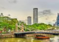 Com 46 metros de vão e feita de ferro fundido escocês em 1869, a estrutura estaiada é a mais antiga e preservada via de travessia em Singapura