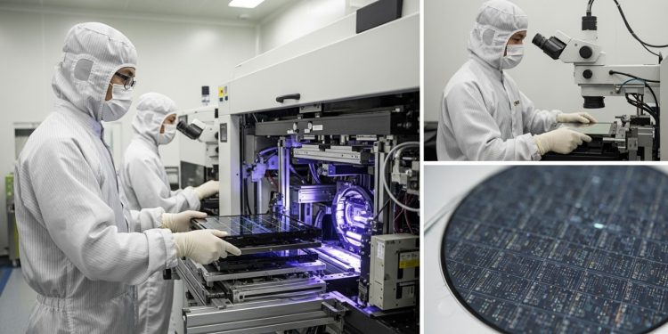 Milhões de ciclos por dia e precisão microscópica revelam como chips são fabricados