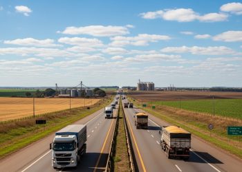 Com mais de 300 km cortando áreas de cerrado, rodovia federal se tornou eixo logístico do Centro-Oeste