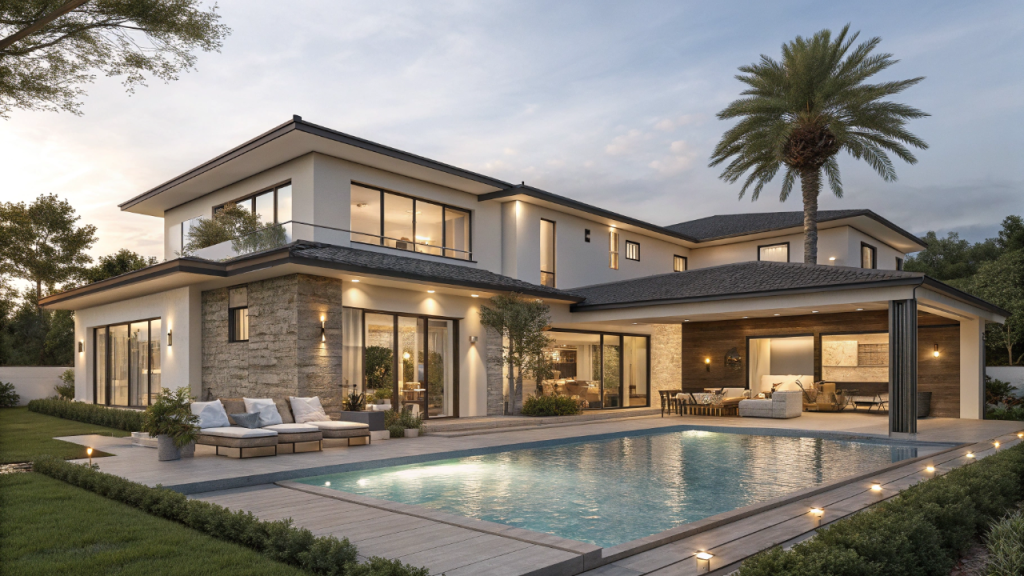 Casa térrea contemporânea com piscina e ambientes integrados ideal para famílias exigentes