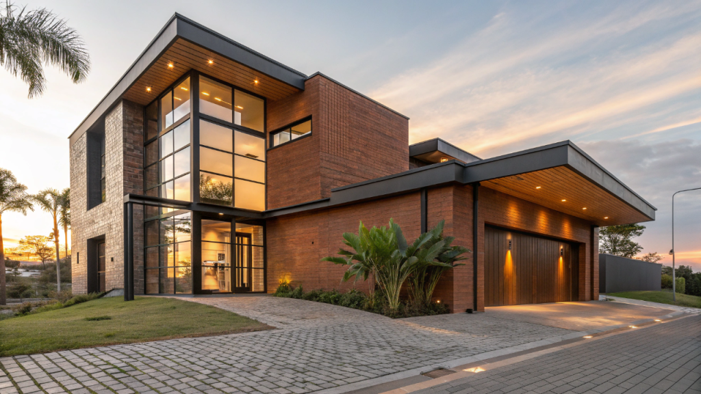 Casa estilo industrial de 70 metros quadrados com 2 quartos une design urbano, conforto e praticidade diária