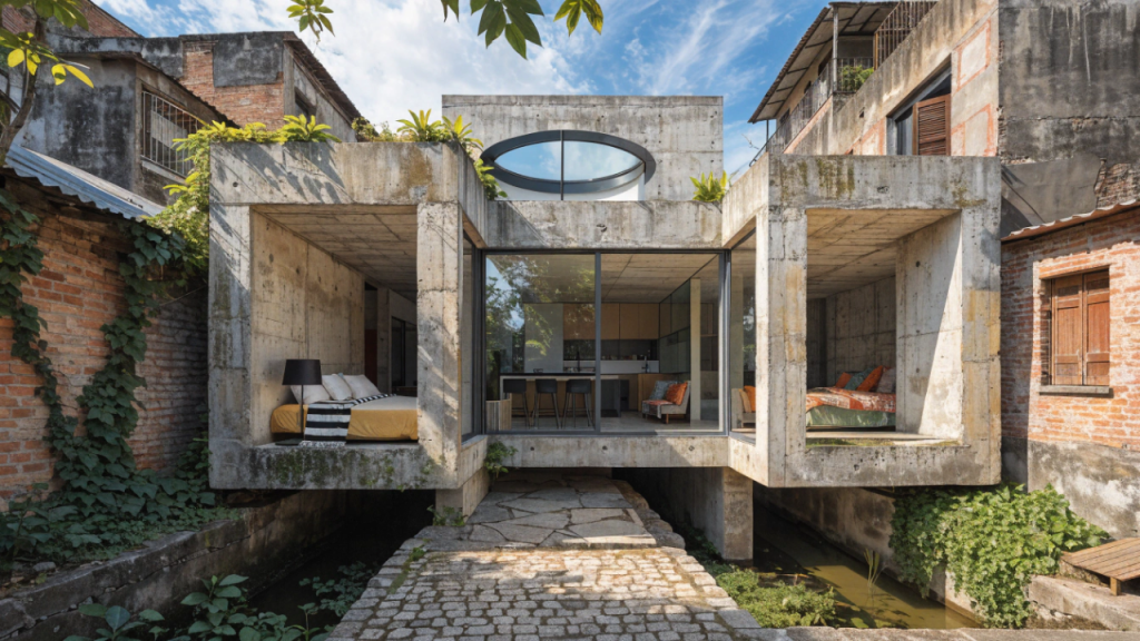 Casa compacta funcional de 55 metros quadrados com 2 quartos que une conforto, economia e praticidade urbana