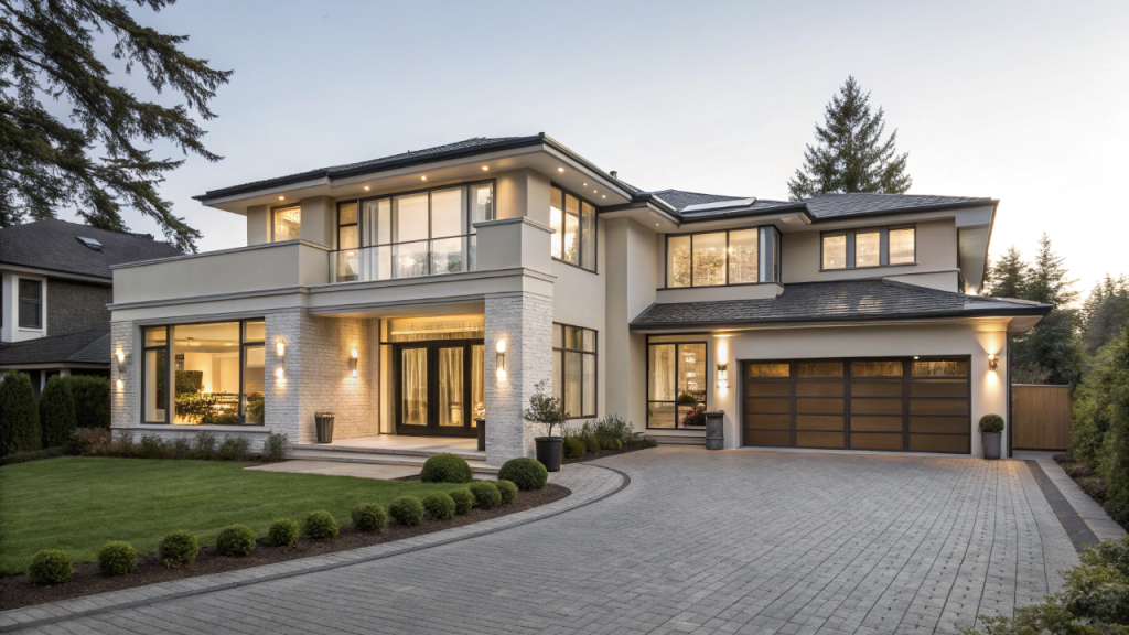 Casa contemporânea com fachada imponente une sofisticação, conforto e integração dos ambientes