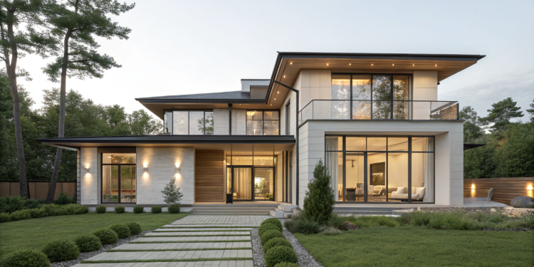 Casa contemporânea com fachada imponente une sofisticação, conforto e integração dos ambientes