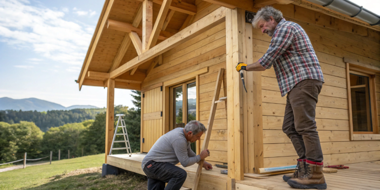 2 amigos fizeram uma casa de madeira barata e funcional em tempo recorde com técnicas modernas